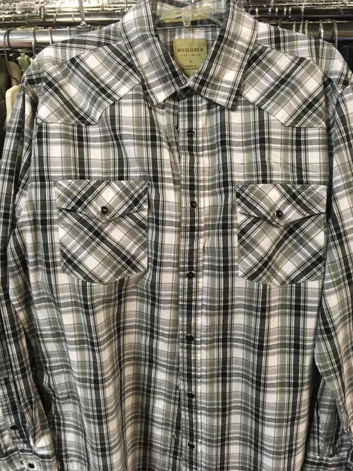 Sonoma western snap button shirt
