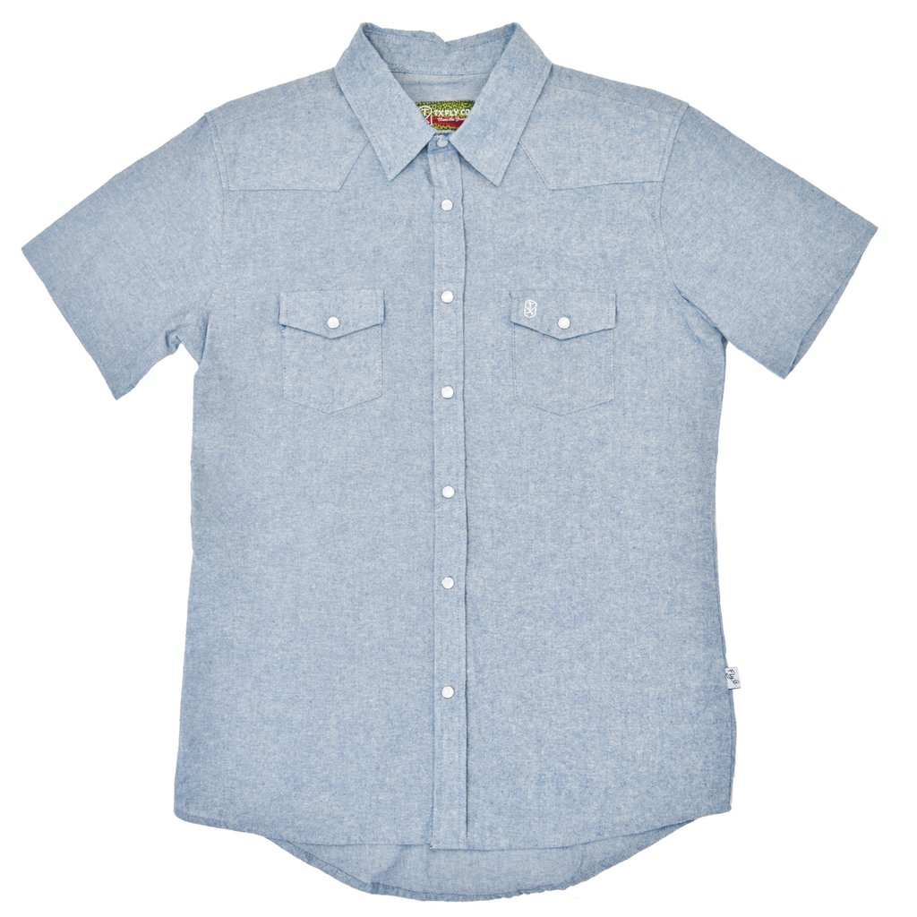Fly Fishing Snap Button Shirt: TX Fly Co. - Concho Pearl Snap